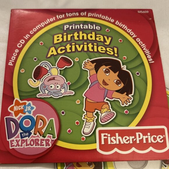Dora the Explorer printable birthday activities CD 2007 Nickelodeon Nick Junior - Picture 3 of 8